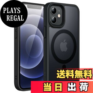 �y���������zJETech iPhone 12 mini 5.4�C���`�p �}�O�l�b�g �P�[�X MagSafe�ɑΉ� �������̃}�b�g�w�� ���^ �ϏՌ� �J�o�[ (�u���b�N)