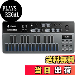 �y���������zDonner �V���Z�T�C�U�[ Essential B1 �A�i���O �x�[�X �V�[�P���T�[ 128�p�^�[�� LED�X�N���[�� MIDI IN/OUT�[�q���� �o�b�N���C�g USB�� ���y���� ���{��������t