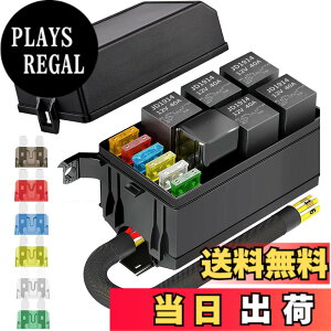 �y���������zKILIGEN 12V �����[�{�b�N�X�ƃq���[�Y 5 �s�� JD1914 40A �����[ 5 �� 4 �s�������[ 6 ATC/ATO �u���[�h�q���[�Y 1 �t���A�����ԁA�g���b�N�A�����ԁA�}�����{�[�g�p�̖h�����j�o�[