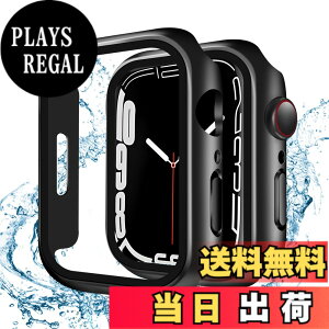 �y���������zYUGYUG for Apple Watch Series 9/8/7 41mm �P�[�X �A�b�v���E�H�b�`9/8/7 41mm �P�[�X PC�f�� IP68 �h���P�[�X �A�b�v���E�H�b�` �J�o�[ �K���X�t�B���� ��̌^ ���{���Ɏq�� ��d�\�� Apple Watch 