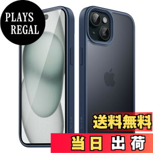 �y���������zJETech �}�b�g�P�[�X iPhone 15 6.1�C���`�p �ϏՌ����~���^���[�O���[�h�̗����h�~ ������̔������̔w�ʓd�b�J�o�[ �w��h�~ (�X�g�[���u���[)