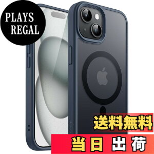 �y���������zJETech iPhone 15 6.1�C���`�p �}�O�l�b�g �P�[�X MagSafe�ɑΉ� �������̃}�b�g�w�� ���^ �ϏՌ� �J�o�[ (�X�g�[���u���[)