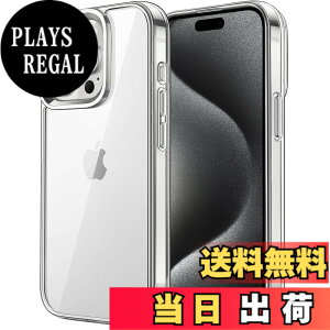 �y���������zJETech iPhone15ProMax 6.7�C���`�i15 Pro Max�j�p �ی�P�[�X ���΂݂Ȃ� �Ռ��z�� �o���p�[�J�o�[ �����h�~ �N���A�o�b�N (�N���A)