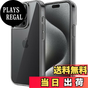 �y���������zJETech iPhone15ProMax 6.7�C���`�i15 Pro Max�j�p �ی�P�[�X ���΂݂Ȃ� �Ռ��z�� �o���p�[�J�o�[ �����h�~ �N���A�o�b�N (�u���b�N)