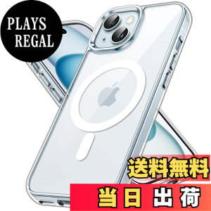 �y���������zJETech iPhone 15 Plus 6.7�C���`�p �}�O�l�b�g �P�[�X MagSafe ���C�����X�[�d�Ή� �Ռ��z�� �o���p�[�J�o�[ �����h�~ �����o�b�N (�N���A)