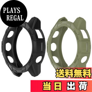 �y���������zSHEAWA for Garmin�K�[�~�� Fenix 7X Pro �P�[�X �J�o�[ �ی�P�[�X �݊��i Epix Pro 51mm TPU�S�� �ی�J�o�[ �ϏՌ� �A�N�Z�T���[ (�u���b�N+�A�[�~�[�O���[��)