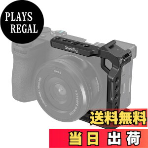 �y���������zSmallRig �J�����p�n�[�t�P�[�W �P�[�W�T�|�[�g Sony Alpha 6700 / 6600 / 6500 / 6400�p �A���J�^�C�v�p�N�C�b�N�����[�X�v���[�g���� �V���[�}�E���g�t���J�����r�f�I�P�[�W 1/4''-20 & 3/8''-