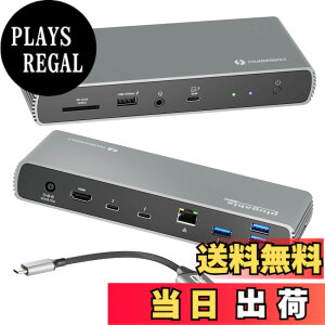 �y���������zPlugable Thunderbolt 4 �h�b�L���O�X�e�[�V���� 100W �z�X�g�[�d�Ή� �F�� Thunderbolt �|�[�gx3 �f���A�� 4K �܂��̓V���O�� 8K ���j�^�\���Ή� 2.5Gbps�C�[�T�l�b�gx1 USB�|�[�gx4 SD�J�[�h���[