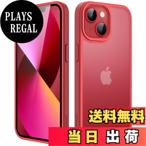 �y���������zJETech �}�b�g�P�[�X iPhone 13 Mini 5.4�C���` �ϏՌ����~���^���[�O���[�h�̗����h�~ ������̔������̔w�ʓd�b�J�o�[ �w��h�~ (���b�h)