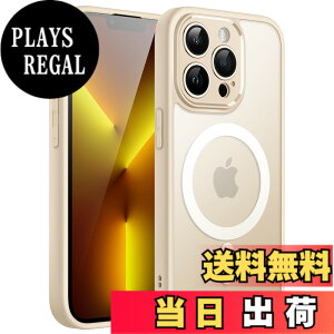 �y���������zJETech iPhone13ProMax (13 Pro Max 6.7�C���`�p) �}�O�l�b�g �P�[�X MagSafe�ɑΉ� �������̃}�b�g�w�� �J���������Y ���S�ی� ���^ �ϏՌ� �J�o�[ (�x�[�W��)