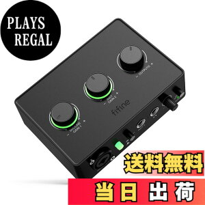 �y���������zFIFINE USB�I�[�f�B�I�C���^�[�t�F�C�X 2����2�o�� XLR�}�C�N�ڑ� �y����͑Ή� �������j�^�����O�\ �Q�C�����߃m�u 48V�t�@���^���d�� �y��/�M�^�[/���y �r�f�I/����쐬 �^��/��