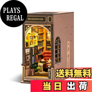 �y���������zROBOTIME �u�b�N�k�b�N �L�b�g DIY ���̃p�Y�� �N���t�g �ؐ�����L�b�g �~�j�`���A �h�[���n�E�X �L�b�g �u�b�N�X�^���h �g�ݗ��Ė{�I���� LED�X�C�b�`���O���C�g �~�j�`���A�n
