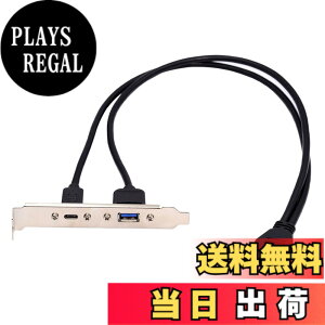�y���������zxiwai �f���A���|�[�g USB 3.0 & USB-C Type-C ���X - 19/20 �s���w�b�_�[���� 5Gbps �f�[�^ PCI-E �o�b�N�p�l���P�[�u�� �R���s���[�^�}�U�[�{�[�h�p 50cm