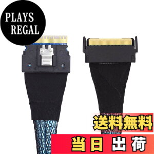 �y���������zNFHK PCI-E 5.0 Mini Cool Edge IO MCIO PCI-E �X�������C�� 8i 74�s�� �I�X - SFF-8654 SAS 4.0 74�s�� �I�X �G�N�X�e���_�[�P�[�u�� 50cm
