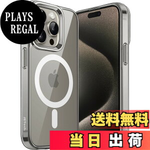 �y���������zJETech iPhone15ProMax 6.7�C���`�p�i15 Pro Max�j �}�O�l�b�g �P�[�X MagSafe ���C�����X�[�d�Ή� �Ռ��z�� �o���p�[�J�o�[ �����h�~ �����o�b�N (�i�`�������`�^�j�E��)