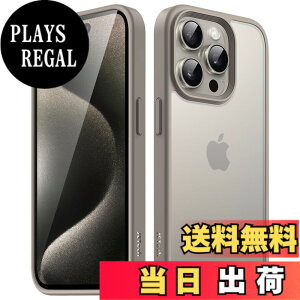 �y���������zJETech �}�b�g�P�[�X iPhone15ProMax 6.7�C���`�p (15 Pro Max) �ϏՌ����~���^���[�O���[�h�̗����h�~ ������̔������̔w�ʓd�b�J�o�[ �w��h�~ (�i�`�������`�^�j�E��)