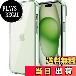 �y���������zJETech iPhone 15 Plus 6.7�C���`�p �ی�P�[�X ���΂݂Ȃ� �Ռ��z�� �o���p�[�J�o�[ �����h�~ �N���A�o�b�N (�O���[��)