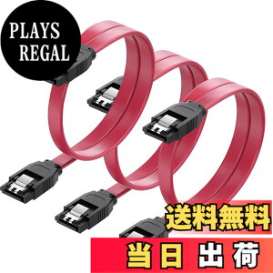 �y���������zSZSL SATA �P�[�u�� �i�X�g���[�g�^�j��50cm 6 Gbps�Ή� ���b�`�t�� SSD��HDD���� Sata3 �V���A�� ATA3 �P�[�u�� ���b�h (�X�g���[�g�^ 3�{)