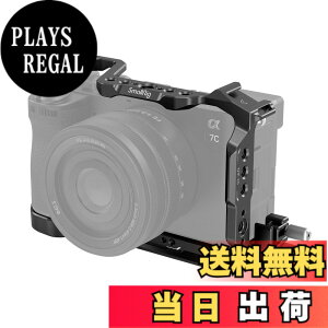 �y���������zSmallRig �J�����P�[�W�L�b�g Sony�Ή� Alpha 7C II/Alpha 7CR�Ή� �A���J�N�C�b�N�����[�X�v���[�g���� �g���� �ꕔ1/4�h-20��M2.5�l�W�ŌŒ� �r�f�I�J�����P�[�W 4422