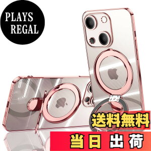 �y���������zJOOBOY iPhone 14 Plus �p �P�[�X MagSafe�Ή� �N���A �����O�t�� ���b�L�d�グ �����Y�J�o�[�t�� �\�t�gTPU �ϏՌ� ���ɋ����w�� ���C�����X�[�d �X�g���b�v�z�[���t�� �A�C�t�H��14�v��