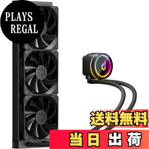 �y���������zupHere �ȈՐ���CPU�N�[���[ 360mm���W�G�[�^�[ ����V�X�e�� 120mmPWM�t�@��3�� �É� ARGB LED�w�b�h���� �yP360K�z �c