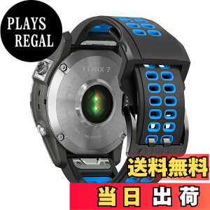 �y���������zQuickFit 26mm �ւ��o���h QuickFit 26mm - Garmin Fenix 8 51mm/Fenix 7X Pro/Instinct 2X/Fenix 7X/6X GPS/6X Pro/6X Sapphire GPS/5X GPS/5X Plus �Ή� �V���R���� �T�C�Y���߉\ �e�͐� �����x���g (blue)