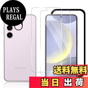 �y���������z�y�w��F�ؑΉ��z SijiRuge Galaxy S24 Plus �Ή� �K���X�t�B�����i2������j�{�J�����t�B�����i1������j �K�C�h�g�t�� �\��t���ȒP �����K���X �M�����N�V�[ S24 Plus �p �t�� �ی�t