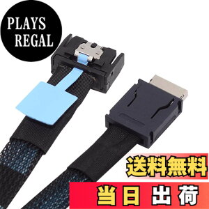 �y���������zNFHK PCI-E 5.0 Mini Cool Edge IO MCIO PCI-E 4i 38�s�� �I�X - SFF-8611 Oculink 4X �G�N�X�e���_�[�P�[�u�� 50cm
