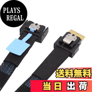 �y���������zNFHK PCI-E 5.0 Mini Cool Edge IO MCIO PCI-E 4i 38�s�� �I�X - SFF-8654 �X�������C�� 4X �G�N�X�e���_�[�P�[�u�� 50cm