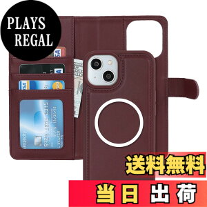 �y���������zPelanty for iPhone 15 �P�[�X�蒠�^ Magsafe�Ή����C�����X�[�d for iPhone15 2in1������ �g�уJ�o�[ PU���U�[+TPU ���z�^�J�o�[ �}�O�l�b�g ���O�����R ���p2way ���K����D���� �J�[�h���[ 