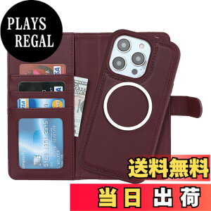 �y���������zPelanty for iPhone 15 Pro �P�[�X�蒠�^ Magsafe�Ή����C�����X�[�d for iPhone15 Pro 2in1������ �g�уJ�o�[ ���� PU���U�[+TPU ���z�^�J�o�[ �}�O�l�b�g ���O�����R ���p2way ���K����D��