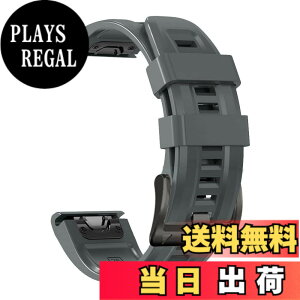 �y���������z[YOCAHU] QuickFit 22 mm �o���h �����p for GARMIN(�K�[�~��) Fenix 7 Pro Solar/Approach S70 47mm/Forerunner 965 �Ή� �X�g���b�v �V���R�� �x���g �_�炩�� �h���� �K�[�~�� �p �����o���h (Charcoal)