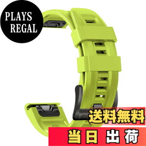 �y���������z[YOCAHU] QuickFit 22 mm �o���h �����p for GARMIN(�K�[�~��) Fenix 7 Pro Solar/Approach S70 47 mm/Forerunner 965 �Ή� �X�g���b�v �V���R�� �x���g �_�炩�� �h���� �K�[�~�� �p �����o���h (Lime)