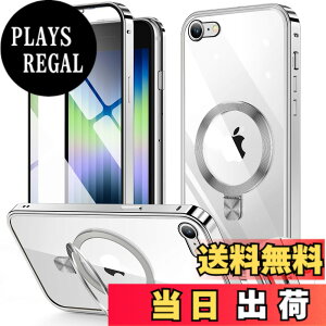 �y���������zHGUTREY�y�X�^���h�@�\�t���E�A�N�V�����{�^���z iPhone SE3 �p �P�[�X ��3���� 2022 iPhone SE2 �J�o�[ ��2���� �N���A ���b�N�t���yCD�����O�EMagSafe�Ή��z 9H�����K���X PC�w�� ���� �X�g