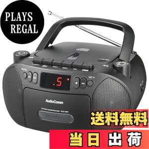 �y���������z�I�[���d�@AudioComm CD���W�J�Z �|�[�^�u�� �R���Z���g ���d�r ���W�I �J�Z�b�g�f�b�L �J�Z�b�g�e�[�v�^���Đ� �u���b�N RCD-320N-K 03-5562 OHM