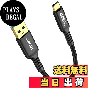 �y���������zSUNGUY USB Type C �P�[�u�� 0.15M USB3.1 Gen2 10Gbps�f�[�^�]�� �^�C�vc �����[�d USB-A to USB-C �Z�� 15cm �����b�L�R�l�N�^ Android Auto�Ή� �i�C�����҂� ���ϋv�� iPhone17/16/15�V���[�Y�AGalaxy S24 