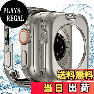 �y���������zBELIYO �Ή� Apple Watch �P�[�X Ultra 3/2/1 �A�b�v���E�H�b�` �J�o�[ �h�� �K���X�t�B���� ��̌^ 2 in 1 �O��̕ی� Apple Watch �J�o�[ PC�f�� �y�� ���{���Ɏq�� ��d�\�� �A�b�v���E�H�b