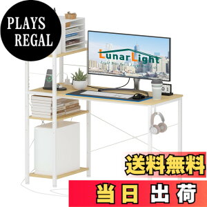 �y���������zLunarLight PC�p�\�R���f�X�N �� ��110���s48����110cm �e�����[�N�p ���E�g�݊������R �I�������߉\ �R���Z���g�t�� ���b�N�t���f�X�N 110�����[�����Ղ� �Q�[�~���O�f�X�N �I�t