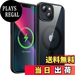 �y���������zJETech iPhone 13 mini 5.4�C���`�p �}�O�l�b�g �P�[�X MagSafe�ɑΉ� �Ռ��z�� �o���p�[�J�o�[ �\���b�h�J���[�}�b�gTPU�t���[�� �����h�~ �N���A�o�b�N (�u���b�N)