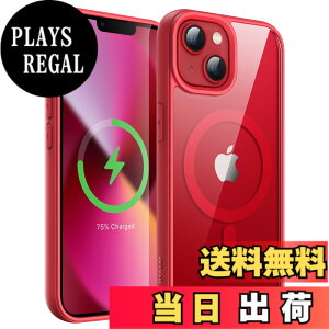 �y���������zJETech iPhone 13 mini 5.4�C���`�p �}�O�l�b�g �P�[�X MagSafe�ɑΉ� �Ռ��z�� �o���p�[�J�o�[ �\���b�h�J���[�}�b�gTPU�t���[�� �����h�~ �N���A�o�b�N (���b�h)