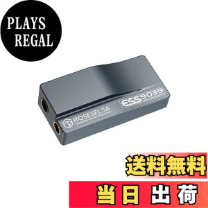 �y���������zHiFiGo ROSESELSA RS9039 �|�[�^�u�� DAC �A���v�AES9039Q2M �`�b�v�� DSD256 �𓋍ڂ��� 3.5mm ����� 4.4mm �o�͗p�w�b�h�t�H���A���v (Type-C+ ���C�g�j���O�P�[�u��)