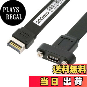 �y���������zNFHK USB 3.2 20�s�� Type-E IDC �t�����g�p�l���w�b�_�[����USB-C Type-C���X�����P�[�u�� 20Gbps �p�l���}�E���g�l�W�t��