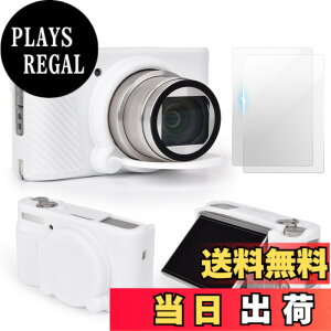 �y���������zSX740 �J�����P�[�X�A�N�Z�T���[�Z�b�g[�t�������t�B����2���t��]�V���R���ی�P�[�X Canon PowerShot SX730 SX740 HS�f�W�^���J�����Ή�(�z���C�g)