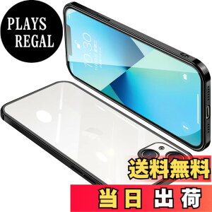 �y���������zONETIAOLONG iPhone13 mini �p �P�[�X �N���A �A�C�t�H��13mini �J�o�[ ���� �X�}�z�P�[�X �S�ʕی� �ϏՌ� �y�� ���b�L���H TPU ���^ �X�g���b�v�z�[���t�� ����~�� �����h�~�i�u���b�N