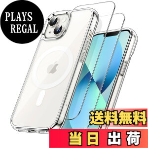 �y���������zJETech 3 in 1 iPhone 13 mini 5.4 �C���`�p �}�O�l�b�g �P�[�X 2�������K���X�t�B�����t�� MagSafe�Ή� �ϏՌ��o���p�[ �X�}�z�J�o�[ (�N���A)