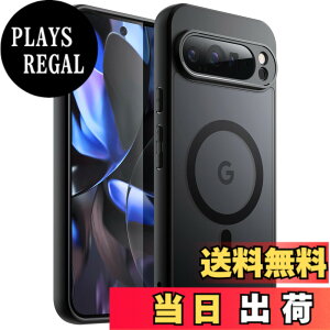 �y���������zJETech Google Pixel 9 Pro XL 2024�p �}�O�l�b�g�P�[�X MagSafe�Ή� �������}�b�g�o�b�N �ϏՌ��X�}�z�J�o�[ (�u���b�N)