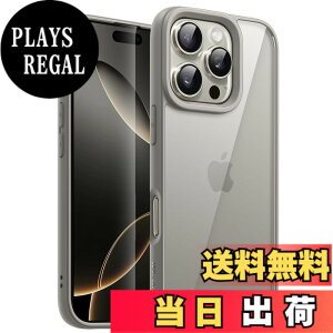 �y���������zJETech iPhone 16 Pro Max 6.9�C���`�p �P�[�X �ϏՌ��X�}�z�o���p�[�J�o�[ �\���b�h�J���[ �}�b�gTPU�t���[�� �����h�~ �N���A�o�b�N (�i�`�������`�^�j�E��)