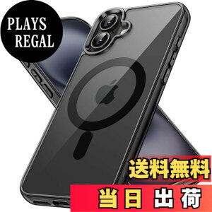 �y���������zJETech iPhone 16 Plus 6.7�C���`�p �}�O�l�b�g �P�[�X MagSafe�Ή� �Ռ��z�� �o���p�[�J�o�[ �����h�~ �N���A�o�b�N (�u���b�N)