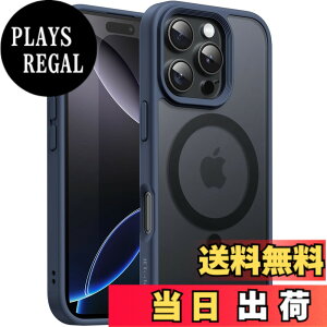 �y���������zJETech iPhone 16 Pro Max 6.9�C���`�p �}�O�l�b�g �P�[�X MagSafe�ɑΉ� �������̃}�b�g�w�� ���^ �ϏՌ� �J�o�[ (�X�g�[���u���[)