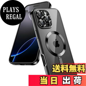 �y���������zJETech iPhone 16 Pro Max 6.9�C���`�p �\�t�g�N���A�P�[�X �J���������Y�S�ʕی� MagSafe���C�����X�[�d�Ή� �ϏՌ� �d�C���b�LTPU�J�o�[ (�u���b�N)